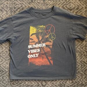 SO Kids Graphic Tee - Gray with Yellow and Red Accents